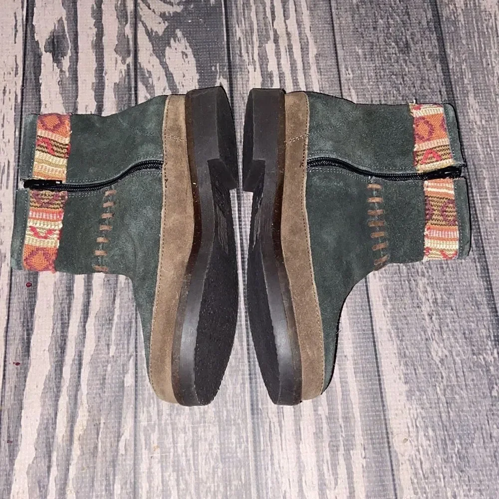 Coolway Green Seude Shoes Size 36 / 5